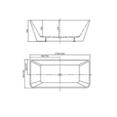 La-Vie 150 Freestanding bathtub